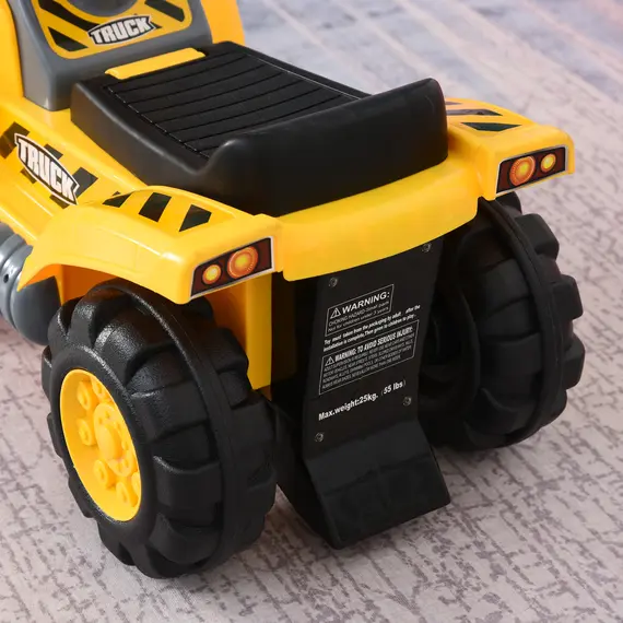 Buy Kids Ride On Excavator Digger w/ Storage Basketball Net Steering NO POWER Wheel Vehicle Truck Toy, 8 image