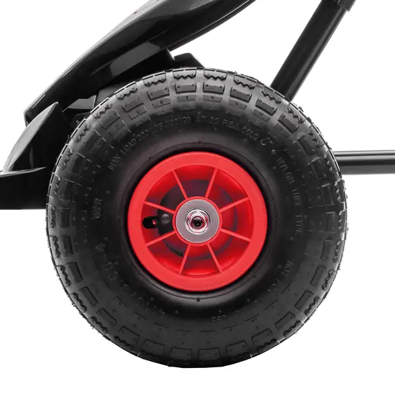 Buy Kids Pedal Go Kart, with Adjustable Seat, Inflatable Tyres - Red, 9 image