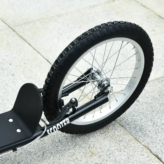 Buy Kick Scooters for Kids with Adjustable Height, Anti-Slip Deck, Dual Brakes, Rubber Tyres, for Boys and Girls Aged 5+ Years Old - Black, 9 image