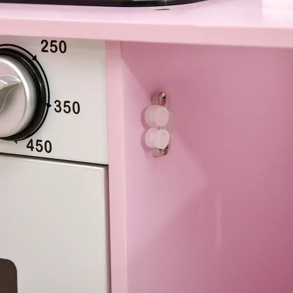 Buy Kids Kitchen Playset, with Lights, Sounds, Microwave, Sink and Storage - Pink, 8 image