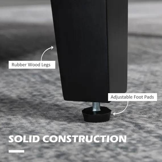 Buy Linen-Look Boxy Armchair - Light Grey, 6 image