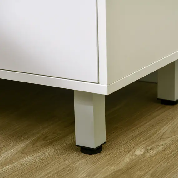 Buy Kitchen Cupboard, Modern Kitchen Storage Cabinet with Shelves and Drawer, Free Standing Kitchen Units, 166 cm, White, 7 image