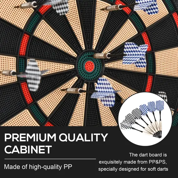 Buy LCD Electronic Dartboard Set Features 26 Games w/ 185 Variations and Include 6 Darts Multi-Game Option Ready-to-Play, 7 image