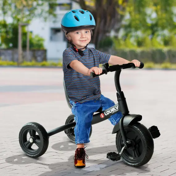 Buy Kids Trike Toddler Tricycle Children Ride on 3 Wheels Bike For 1.5 - 4 Years Black, 2 image