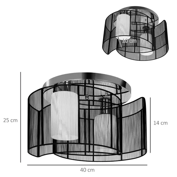 Buy Modern Design Mini Style Flush Mount Ceiling Light Mount with Flush Metal Finish Chandelier, 3 image