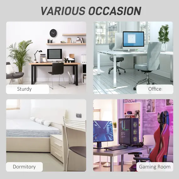 Buy L-Shaped Computer Desk Table with Storage Drawer, Home Office Desk Corner Industrial Style Workstation for A4 Files 143.5 x 143.5 x 76cm, Black, 6 image