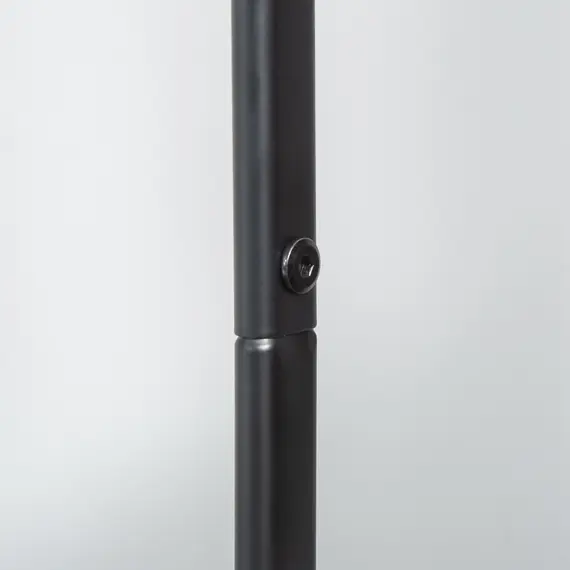 Buy Metal Clothes Rack with Shoe Storage, Clothing Rail on Wheels, Freestanding Hall Tree, Coat Stand with 2 Storage Shelf, Black, 9 image