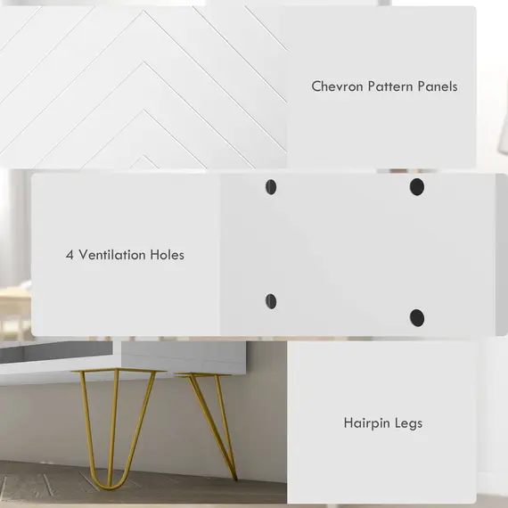Buy Narrow Shoe Storage Cabinet, Slim Shoe Cupboard with 4 Flip Drawers, Adjustable Shelf, Shoe Rack for 16 Pairs of Shoes, 7 image