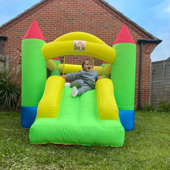 Buy Nylon Inflatable Bouncy Castle Multi-Colour, 2 image