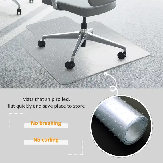 Buy Office Carpet Protector Chair Mat Clear Spike Non Slip Studs Frosted Lipped, 4 image