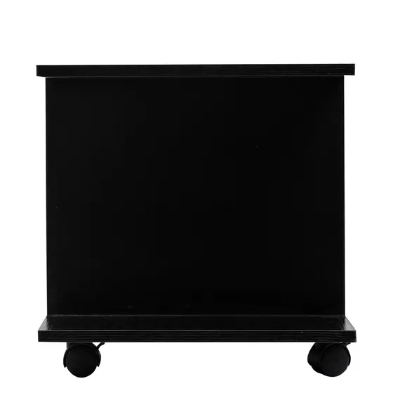 Buy Modern TV Cabinet Stand Storage Shelves Table Mobile Bedroom Furniture Bookshelf Bookcase Black, 8 image