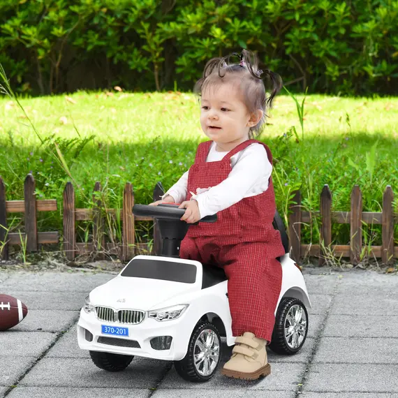 Buy Ride on Car Baby Toddler Walker Foot to Floor Sliding Car Slider White, Colour: White, 2 image
