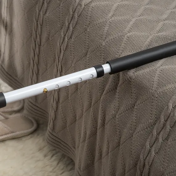 Buy Safety Bed Rail, Height Adjustable Bed Assist Rail with Storage Pocket, Grab Bar for Disabled and Senior, White, 8 image