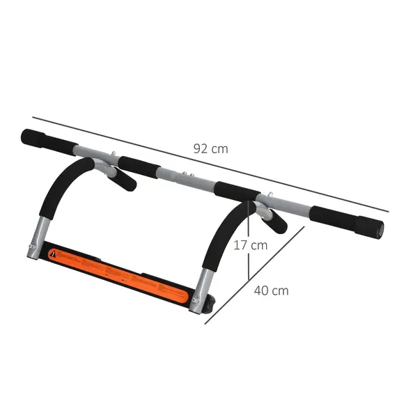Buy Pull-Up Bar for Doorway, Home Fitness Door Horizontal Push up Bar for Indoor Gym Upper Body Workout, Grey, 3 image