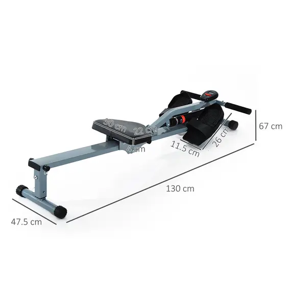 Buy Rowing Machine Cardio Rower Workout Fitness Body Tonner Home Gym Training, 3 image
