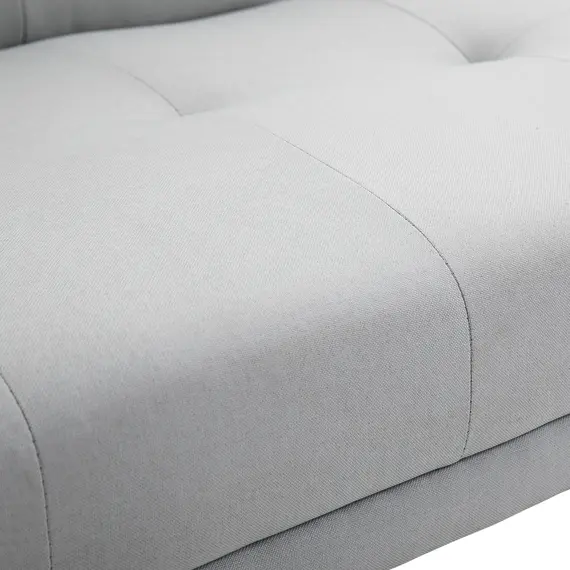 Buy Sofa Bed, Fabric 3-seater Click Clack Sofa Bed with 2 Cup Holders, Convertible Bed Settee, Futon Sofa with Removable Armrest, for Living Room, Spare Room, Bed Room, Guest Room, Grey, 8 image