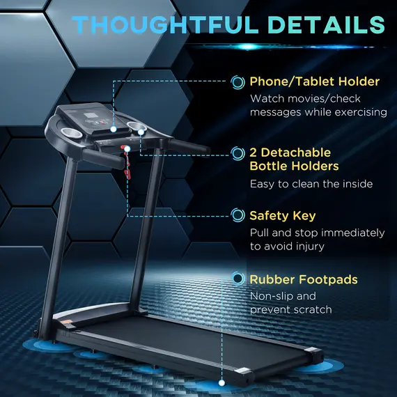 Buy Treadmill Electric Motorised Running Machine w/ LED Display, 6 image