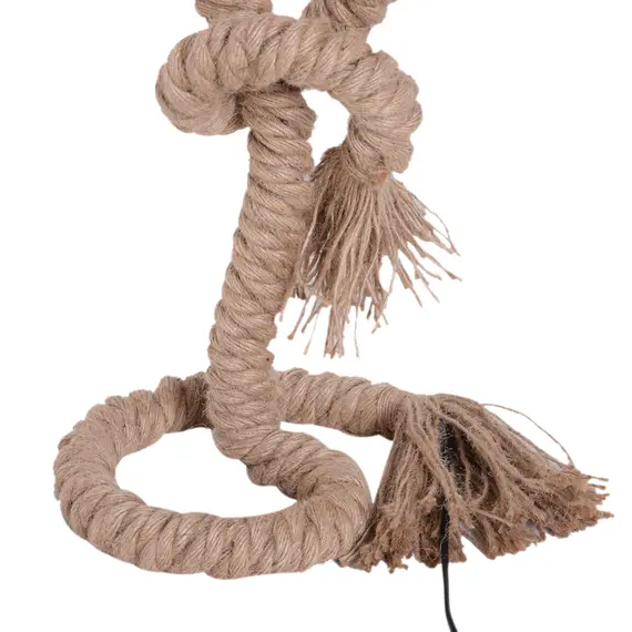Buy Table Lamp Bedside Light Indispensable Nautical Twisted Rope Glow E27 Bedroom Living Room Beige, 9 image