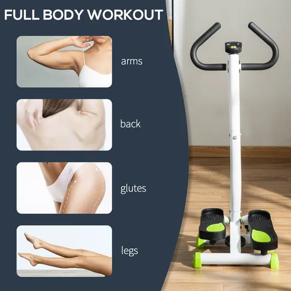Buy Twister Stepper, Step Machine with Adjustable Resistance, LCD Screen - White, 7 image