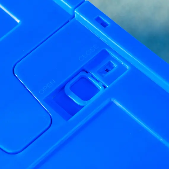 Buy Steel Trailer for Bike, Bicycle Cargo Trailer with 65L Foldable Storage Box and Safe Reflectors, Max Load 40KG, Blue, 9 image