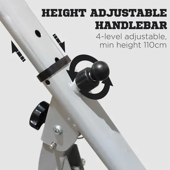 Buy Stepper w/ Handle Hand Grip Workout Fitness Machine For Fitness Aerobic Exercise Home Gym Grey, 5 image