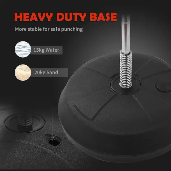 Buy Training Boxing Punch Ball Set 125-145H x Î¦43cm with Gloves Air Pump, 4-Position Adjustable Height Freestanding Boxing Speed Ball for Teenagers Exercise Training, 8 image