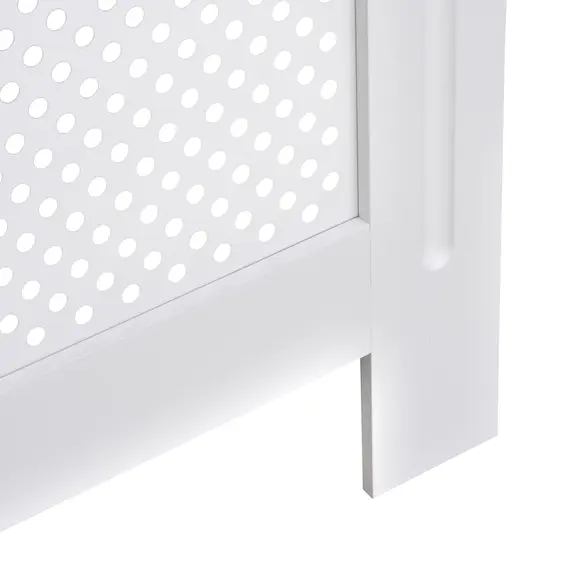 Buy Wooden Radiator Cover Heating Cabinet Modern Home Furniture Grill Style  White Painted (Small), 9 image