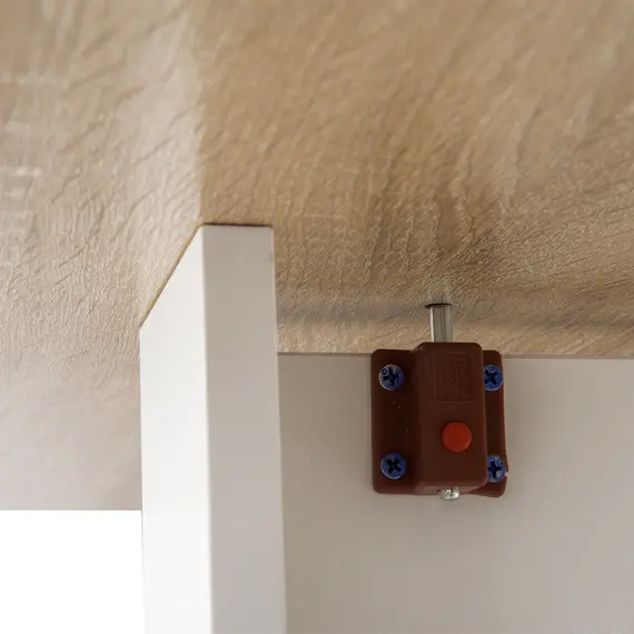 Buy Wooden Folding Dining Table Writing Computer Desk PC Workstation Space Saving Home Office Oak & White, 8 image