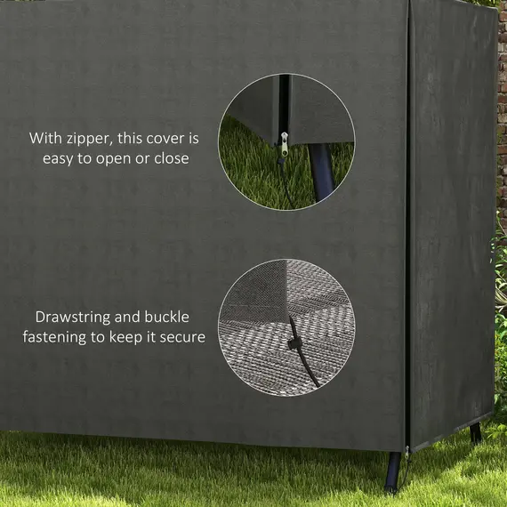 Buy 152 x 177cm Three-Seater Swing Chair Protective Cover Grey, 4 image