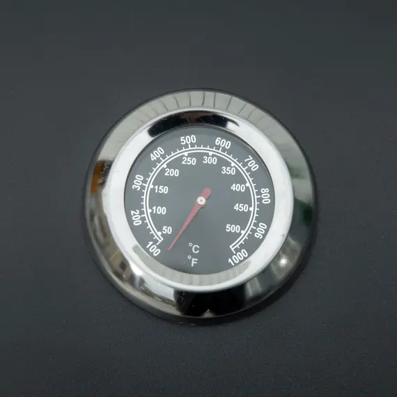 Buy 2 Burner Gas BBQ Grill Outdoor Portable Folding Tabletop Barbecue w/ Lid, Thermometer, Carbon Steel, Black, 9 image