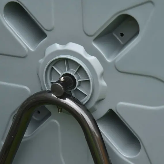 Buy 160L 360° Rotating Dual Chamber Composter - Grey, 9 image