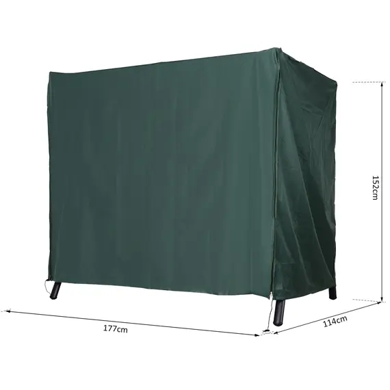Buy 152 x 177cm Three-Seater Swing Chair Protective Cover Green, 3 image
