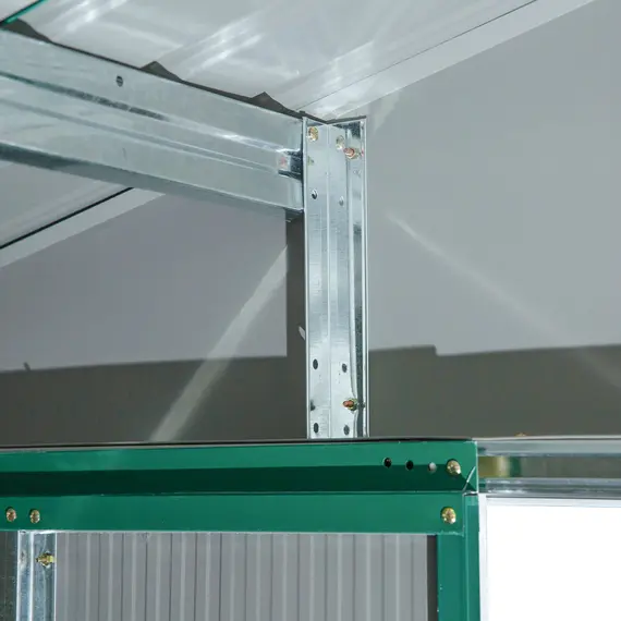 Buy 12.5 x 11.1ft Steel Sliding Door Storage Shed - Green, 8 image