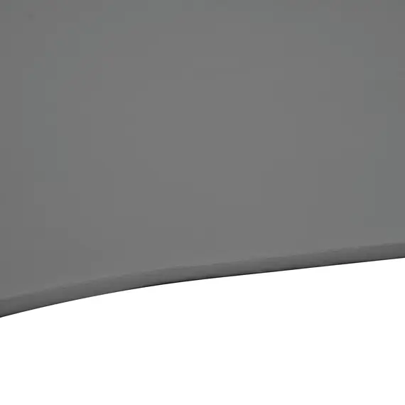 Buy 2.5M Garden Cantilever Parasol, Offset Roma Patio Umbrella Hanging Sun Shade Canopy Shelter with 360° Rotation and Cross Base, Dark Grey, 9 image