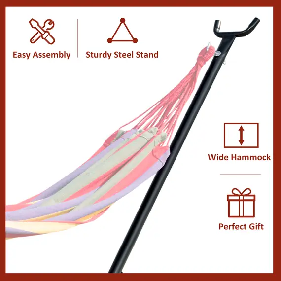 Buy 2.86m Universal Hammock Stand Metal Frame Garden Camping Picnic Outdoor Patio Replacement - Stand Only, 5 image