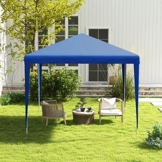Buy 2.7m x 2.7m Garden Gazebo Marquee Party Tent Wedding Canopy Outdoor(Blue), 7 image