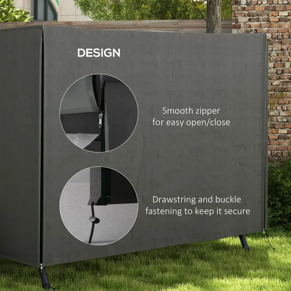 Buy 205 x 124cm Three-Seater Swing Chair Protective Cover Dark Grey, 6 image