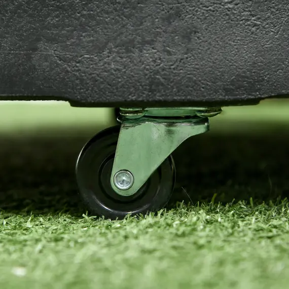 Buy 23.5kg Resin Garden Parasol Base with Wheels and Retractable Handles, Round Outdoor Market Umbrella Stand Weight for Poles of Î¦38mm to Î¦48mm, Black, 7 image