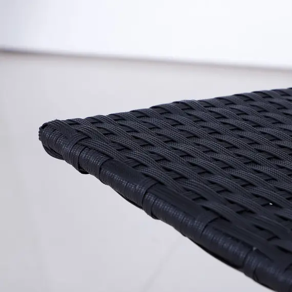 Buy 2-Seater Rattan Furniture Set-Black, 9 image