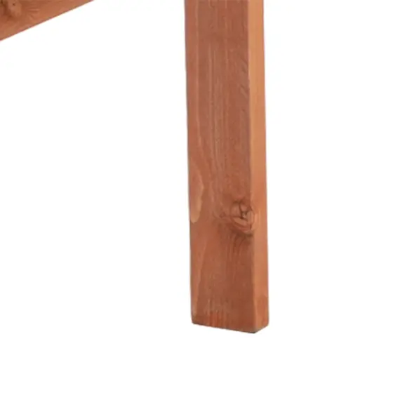 Buy 2-Seater Fir Wood Bench w/ Centre Table, 9 image