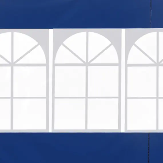 Buy 3 Meters Gazebo Replaceable Exchangeable Side Panel Wall Panels Walls With Window, Blue, 8 image