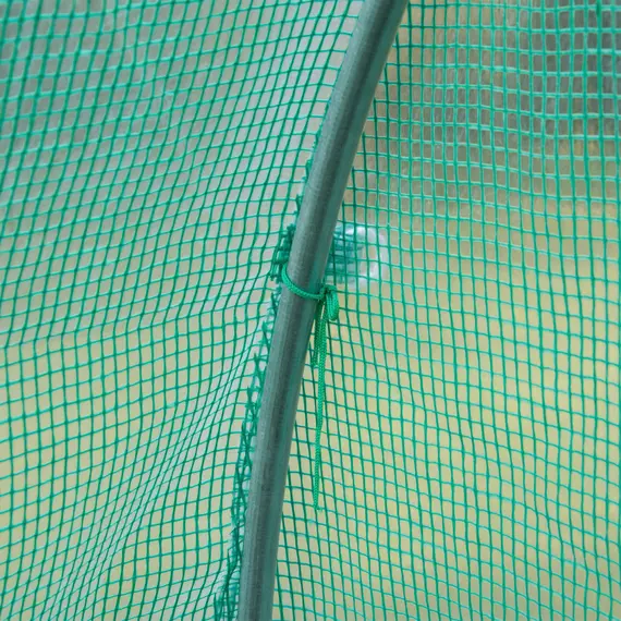 Buy 3 x 2 x 2m Greenhouse Replacement Cover ONLY Winter Garden Plant PE Cover for Tunnel Walk-in Greenhouse with Roll-up Windows Door Outdoor, Green, 9 image