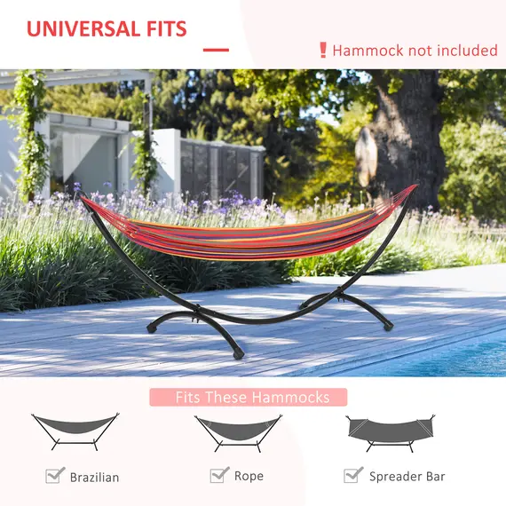 Buy 3(m) Universal Hammock Stand Metal Frame Garden Camping Picnic Outdoor Patio Replacement - Stand Only, 4 image