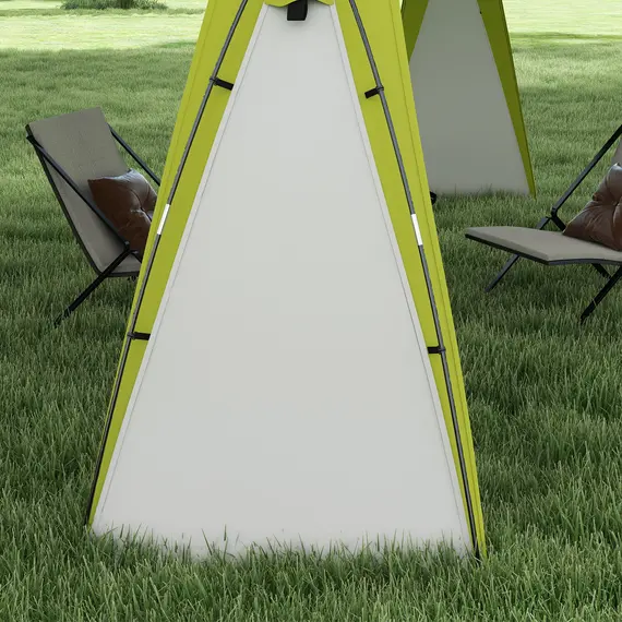 Buy 3.5 x 3.5M 6-8 Person Camping Gazebo, Outdoor Event Shelter Dome Tent Garden Sun Shelter Patio Spire Arc Pavilion Camp Sun Shade, Green, 9 image