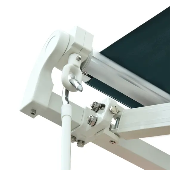 Buy 3x2.5 m Sun Shade Canopy Garden Patio Manual Retractable Awning Canopy-Dark Green, 9 image