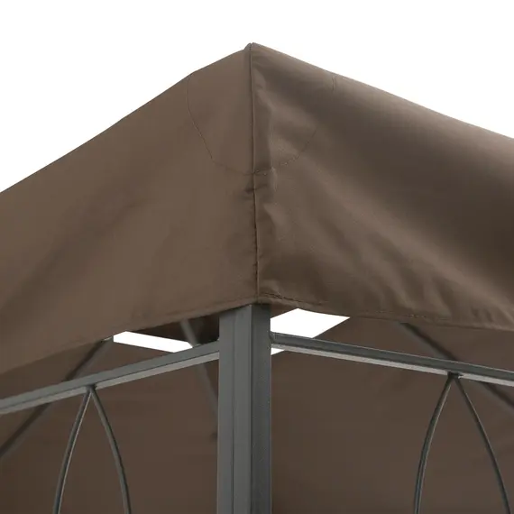 Buy 3x4m Gazebo Canopy Replacement Cover, 2 Tier Top Roof UV Cover Garden Patio Outdoor Sun Awning Shelters, Brown  (TOP COVER ONLY), 9 image