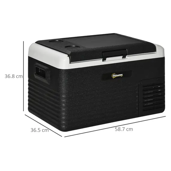 Buy 30L Portable Car Refrigerator - Grey and Black, 3 image