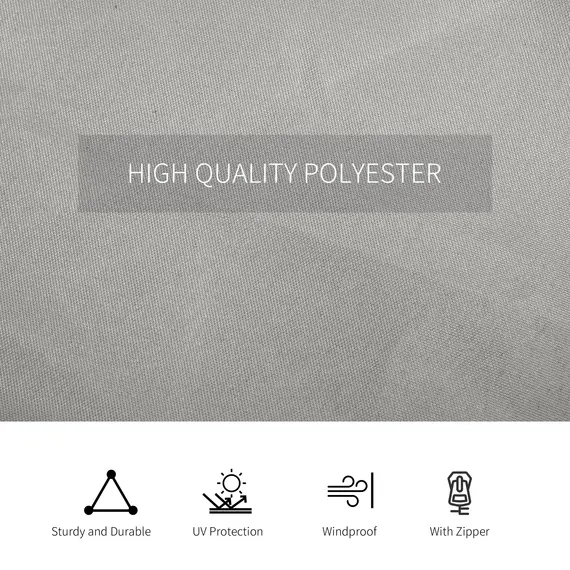 Buy 4 Pack Replacement Gazebo Curtains Privacy Panel for Most 3 x 3(m) Gazebo Canopy Pavillion Outdoor Shelter Sidewalls Accessories Light Grey, 7 image