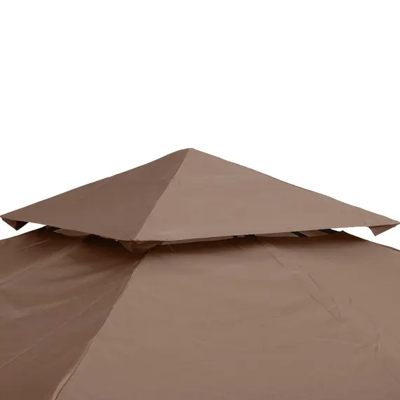 Buy 3x3 m Double-Tier Canopy Top Replacement-Coffee, 8 image
