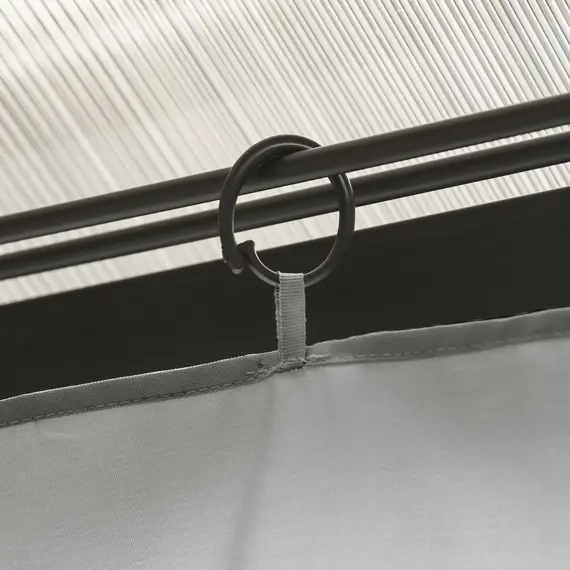 Buy 4 Pack Replacement Gazebo Curtains Privacy Panel for Most 3 x 3(m) Gazebo Canopy Pavillion Outdoor Shelter Sidewalls Accessories Light Grey, 9 image